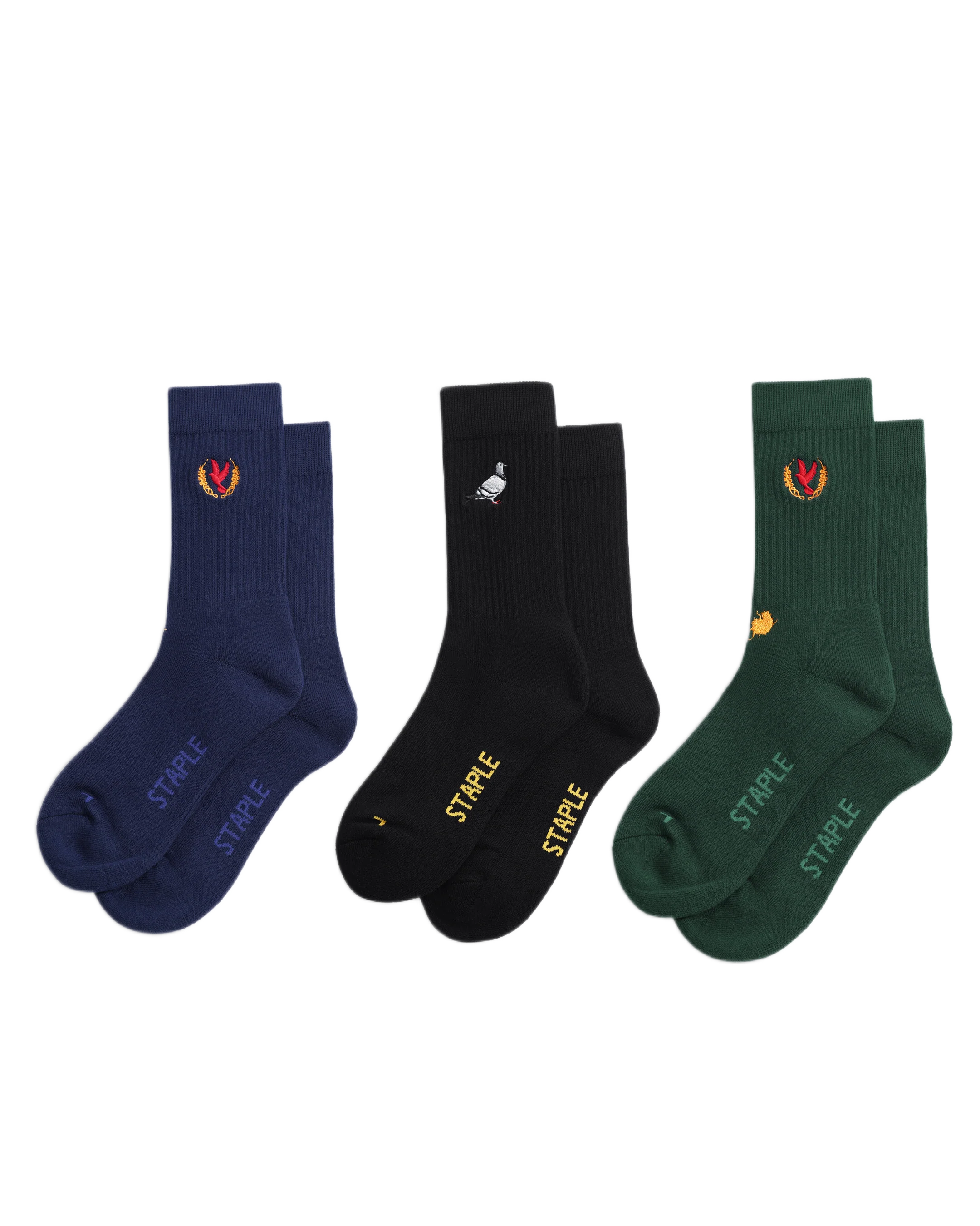 Pigeon Logo Socks 3Pk
