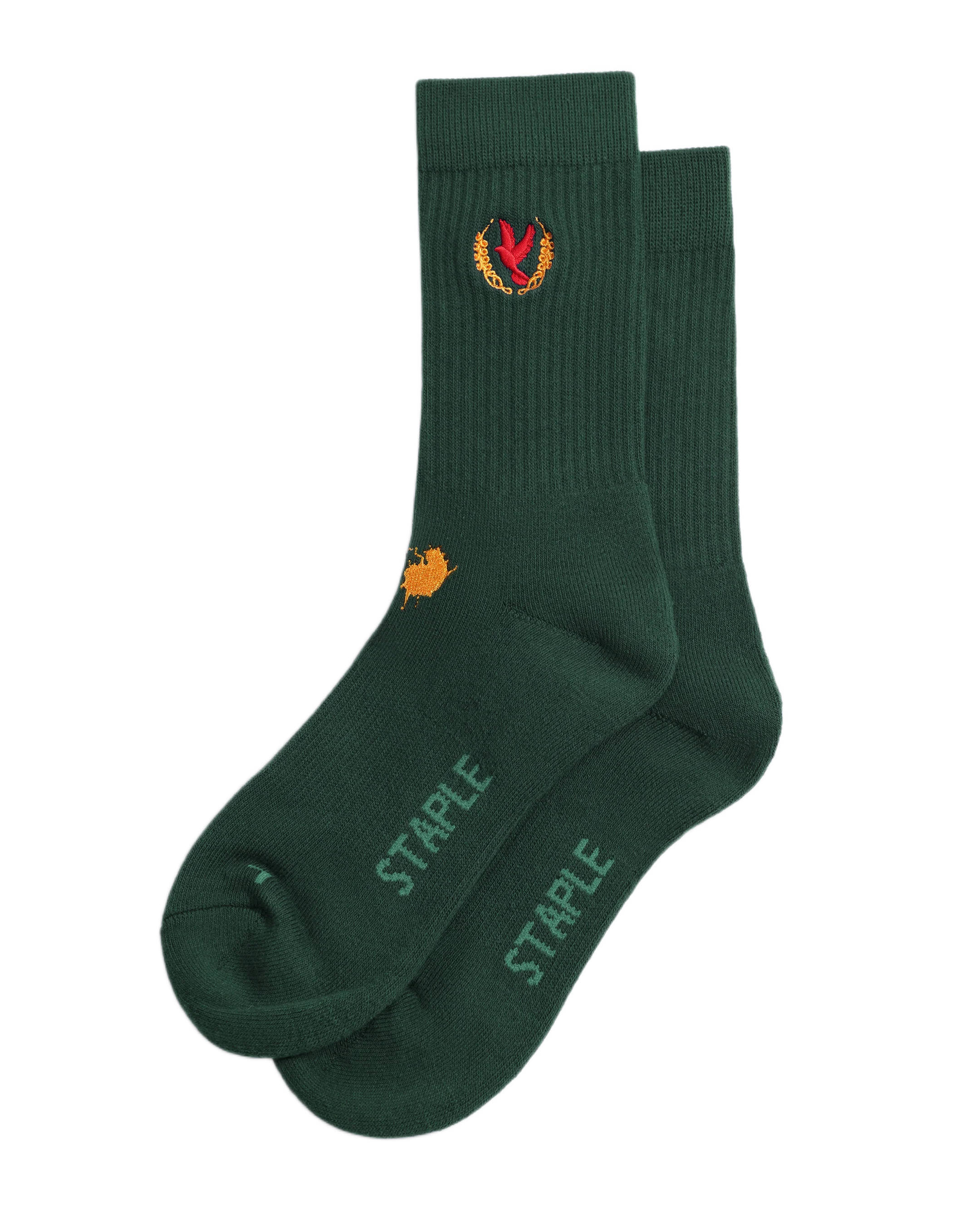 Pigeon Wreath Socks