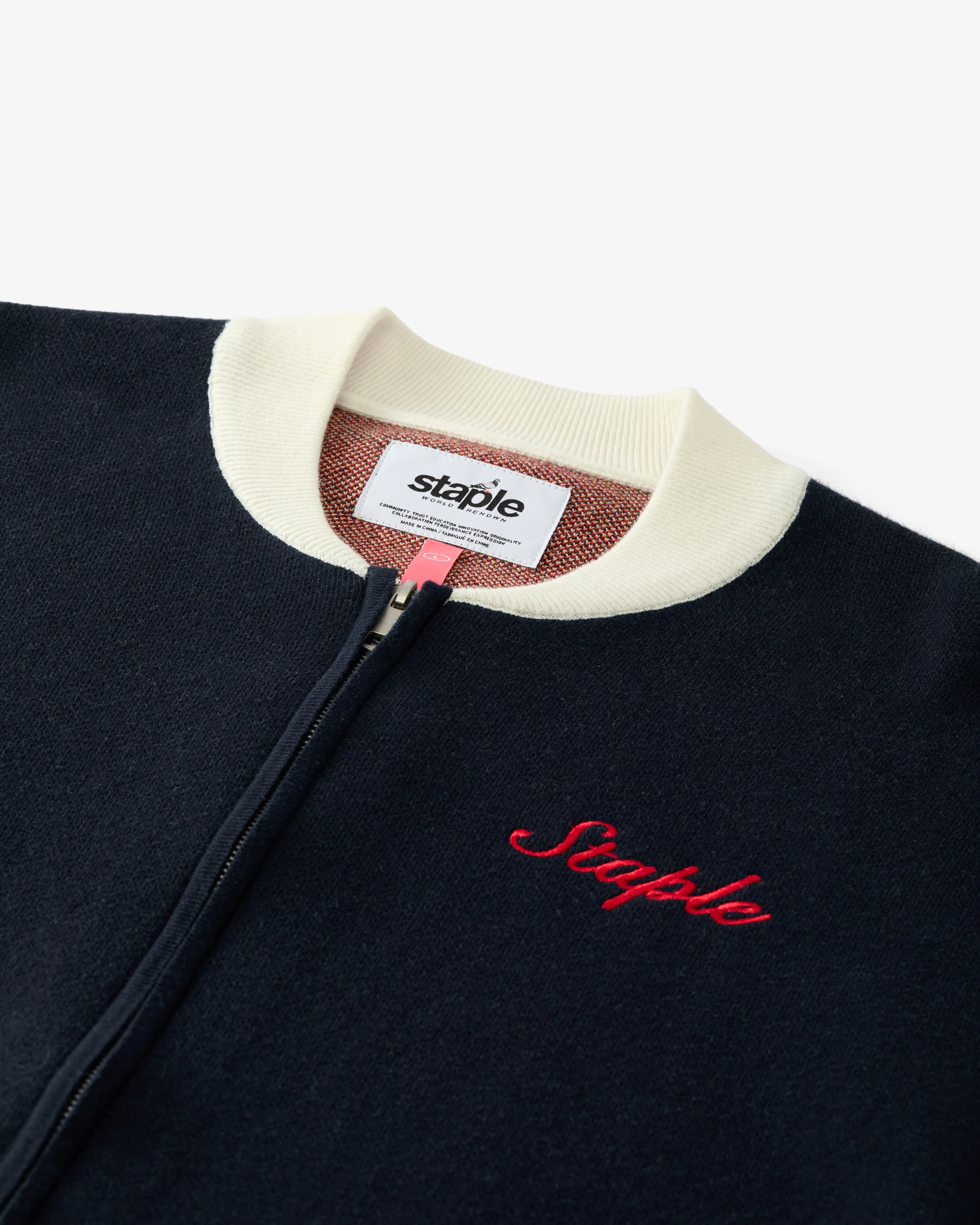 Wreath Zip Knit Sweater - Image 3