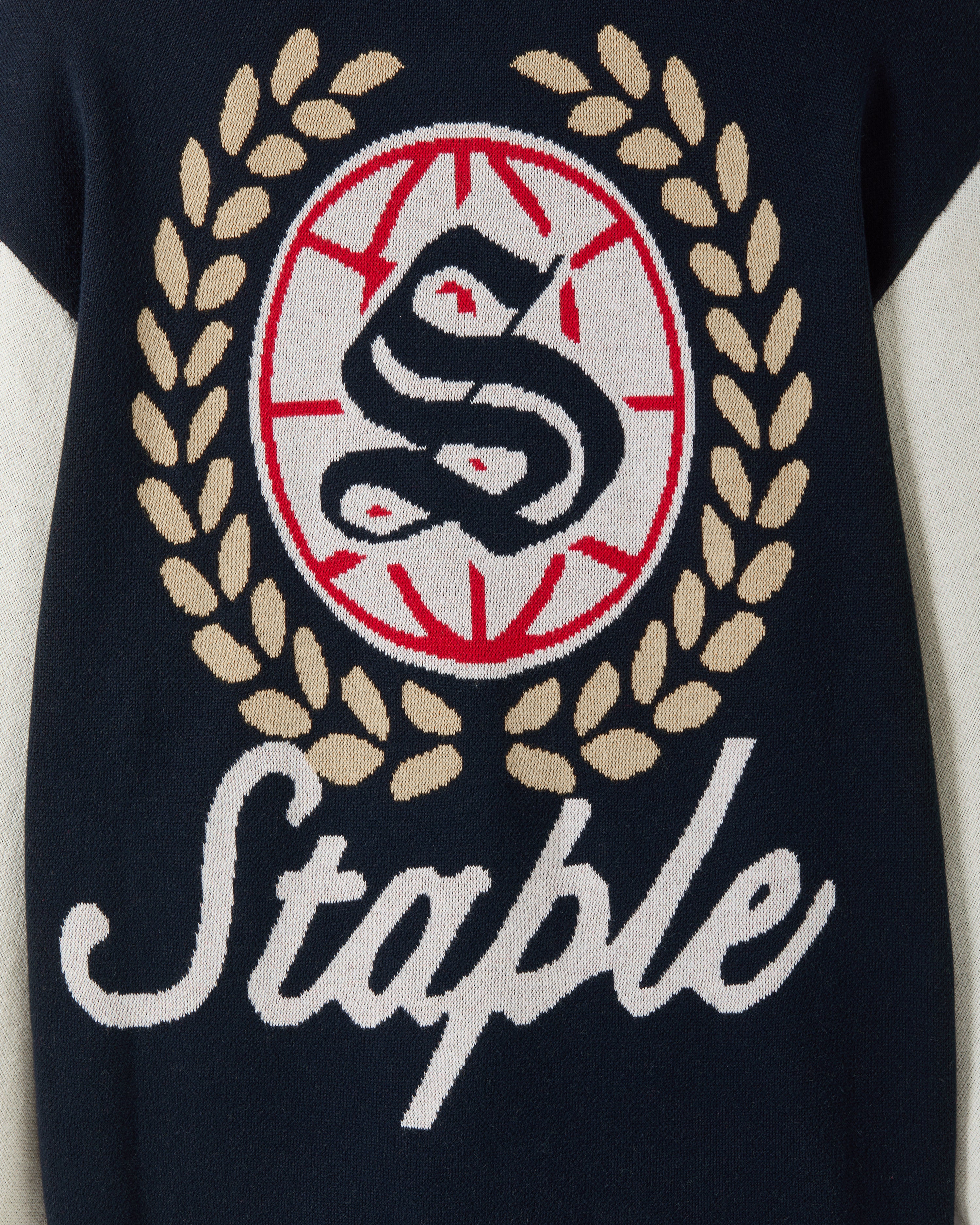 Wreath Zip Knit Sweater - Image 4