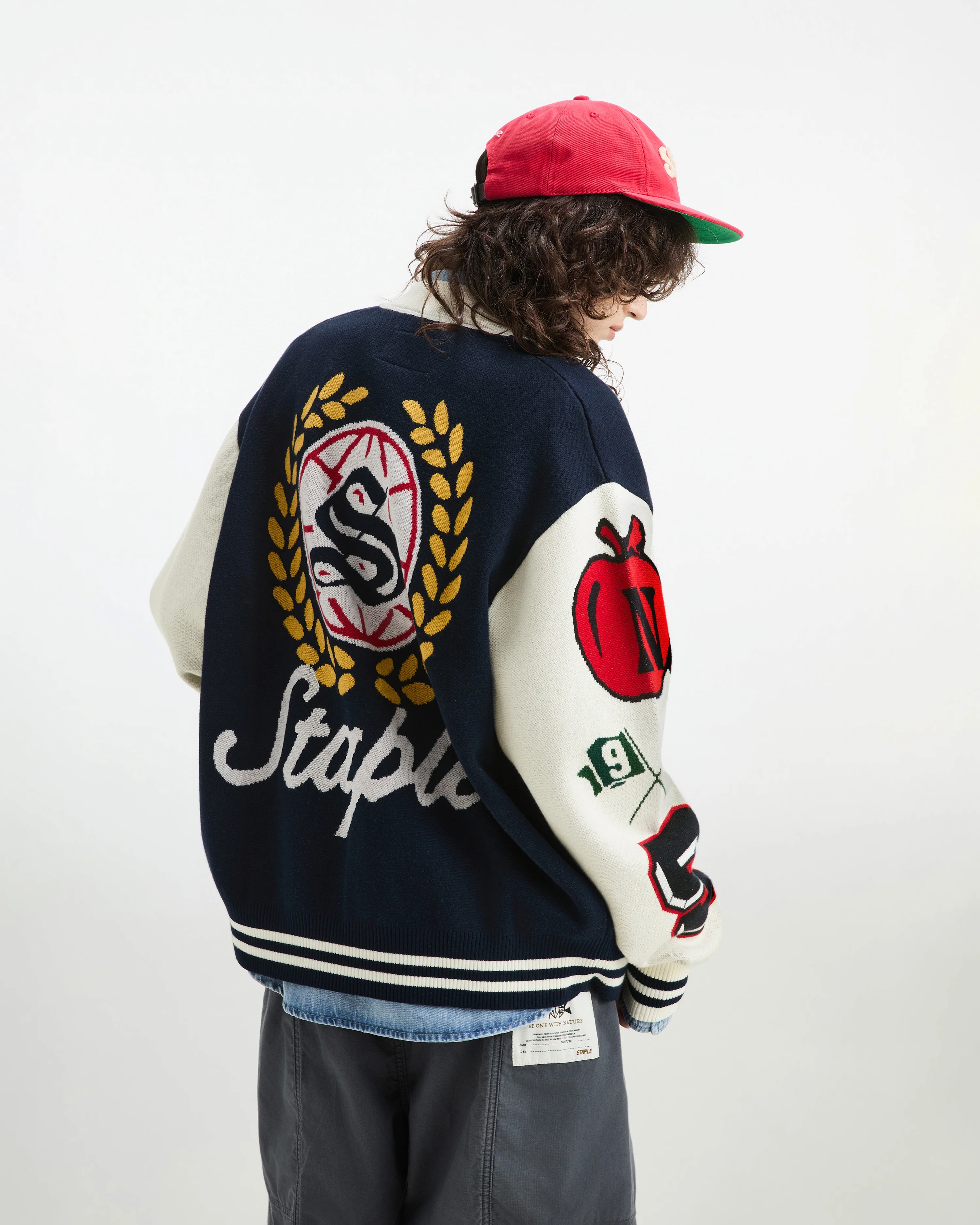 Wreath Zip Knit Sweater - Image 8