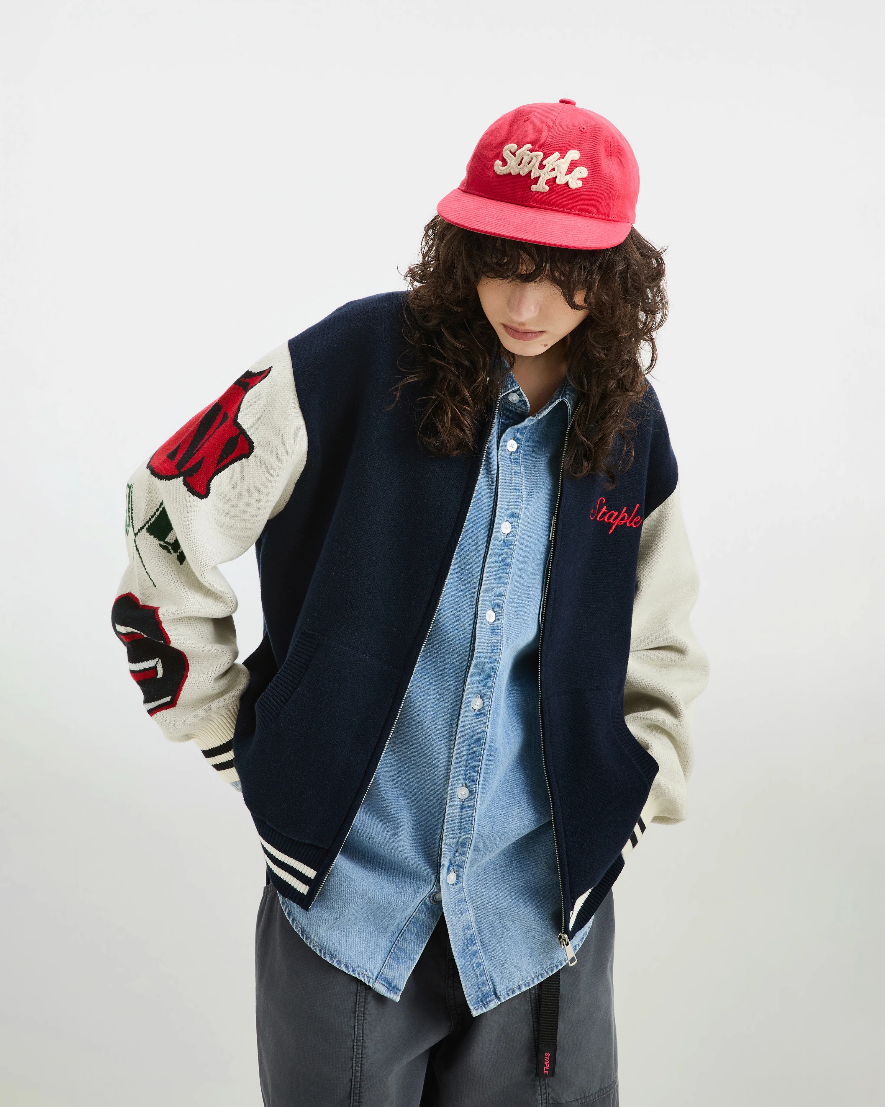 Wreath Zip Knit Sweater - Image 9