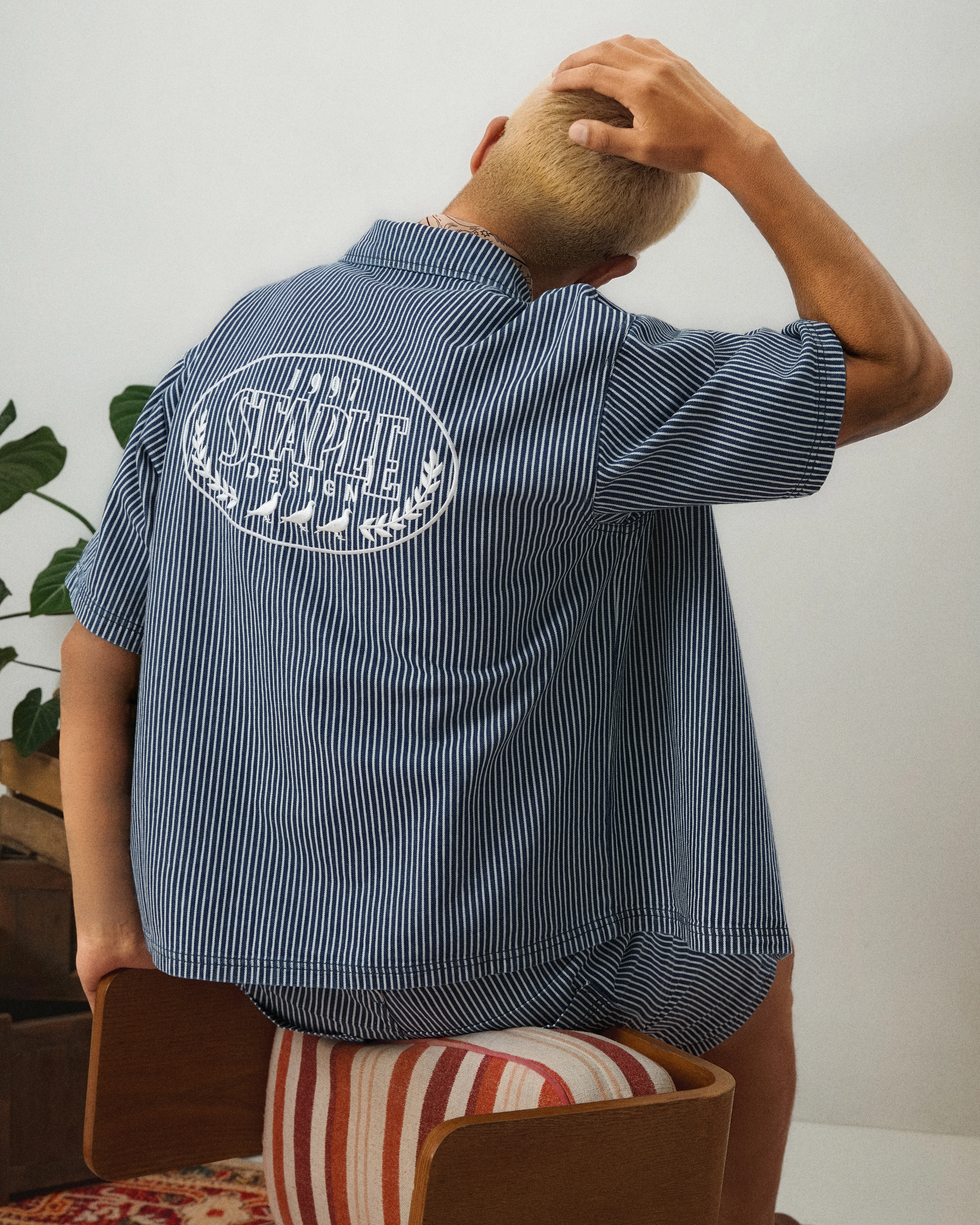 Zip Denim Work Shirt - Image 3