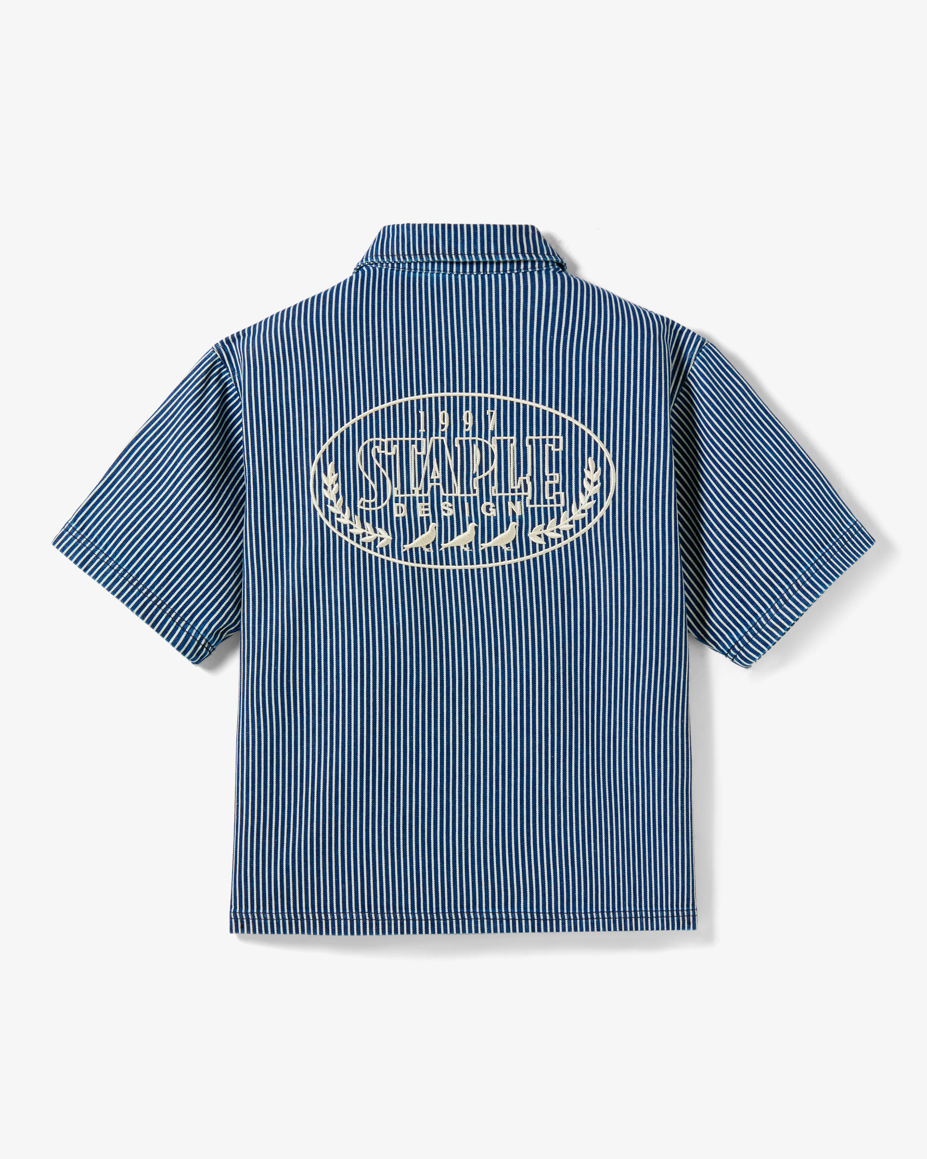 Zip Denim Work Shirt - Image 4